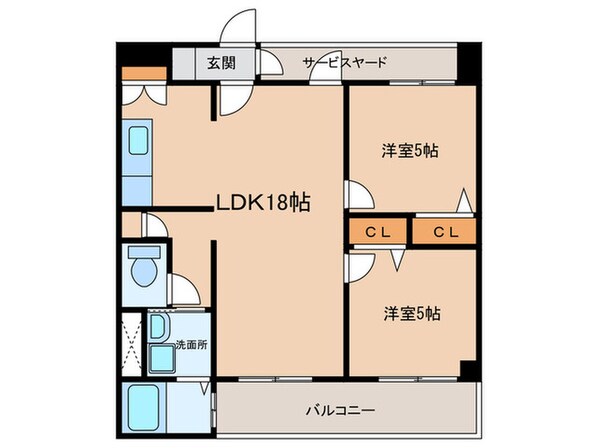 ピポットコート今池の物件間取画像